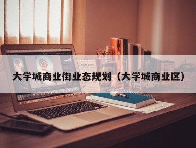 大学城商业街业态规划（大学城商业区）